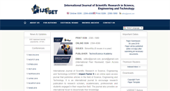 Desktop Screenshot of ijsrset.com